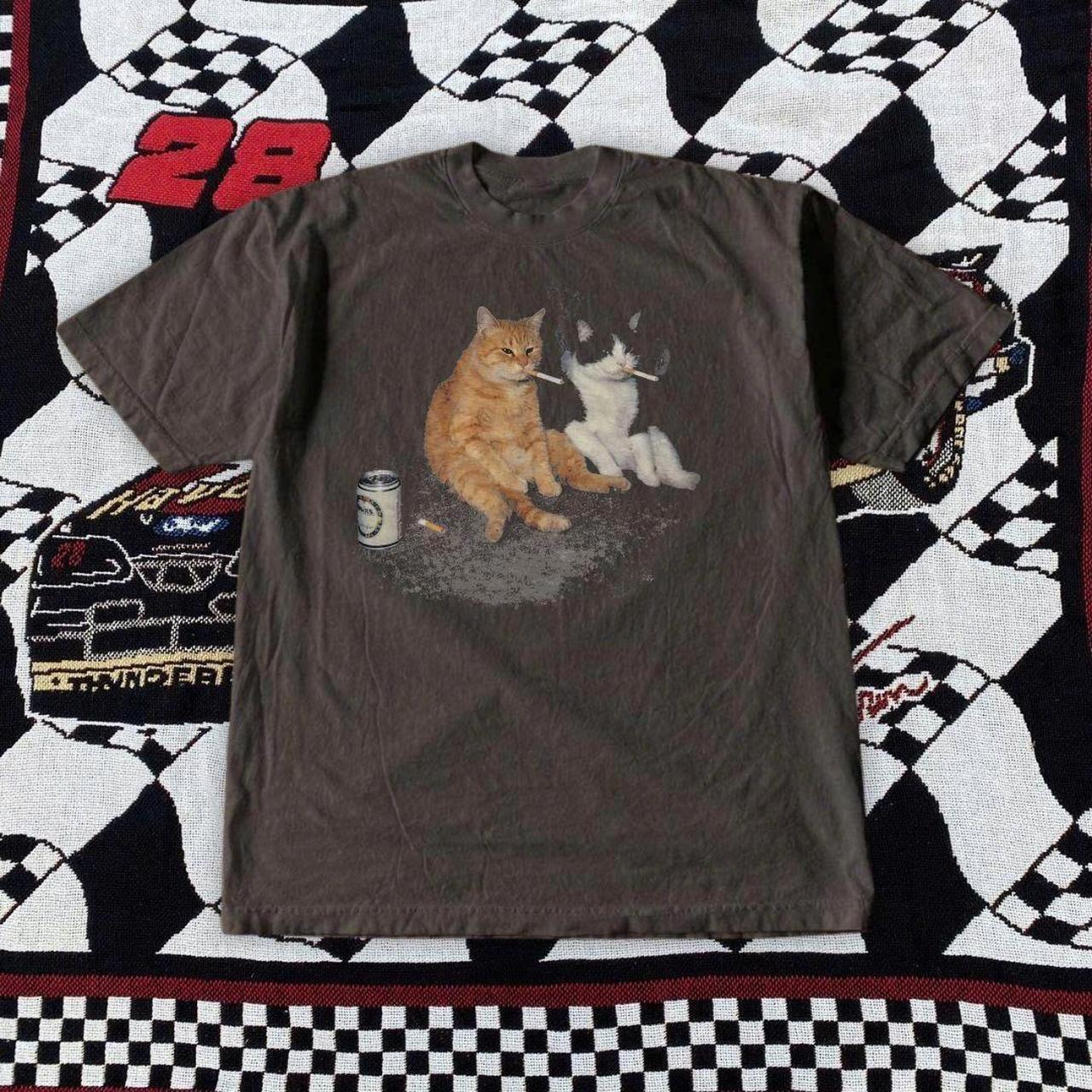 Retro Smoking Cats Shirt